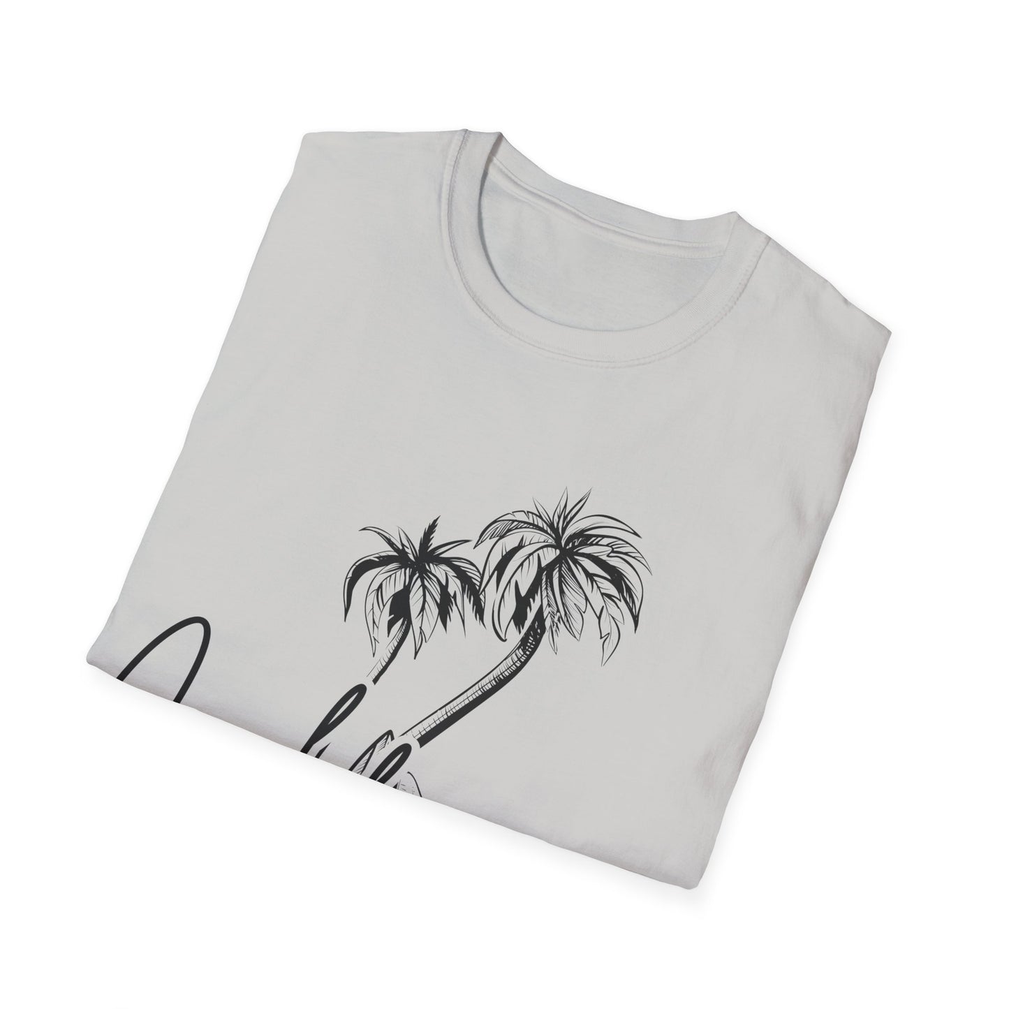 California Dreams: Coastal Silhouettes, West Coast Minimalist Sketch - Unisex Graphic Tee