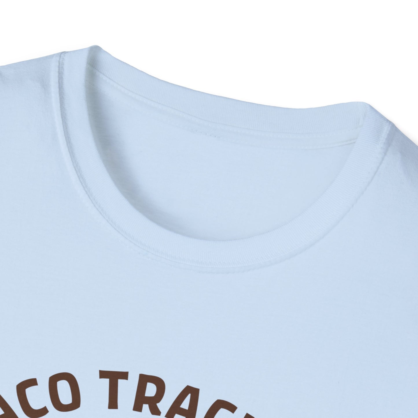 Taco Trackers Club: Vintage Mascot Logo, Retro Halftone Graphic Design - Unisex Graphic Tee
