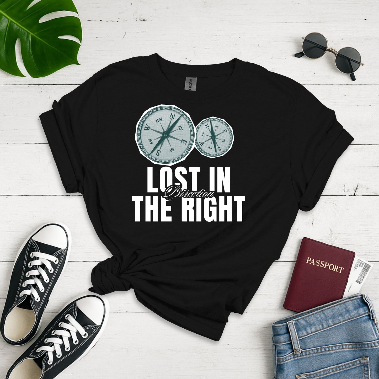 Lost in the Right Unisex Softstyle T-Shirt, Inspirational Tee, Gift for Dreamers, Casual Wear, Everyday Comfort, Unique Graphic Shirt