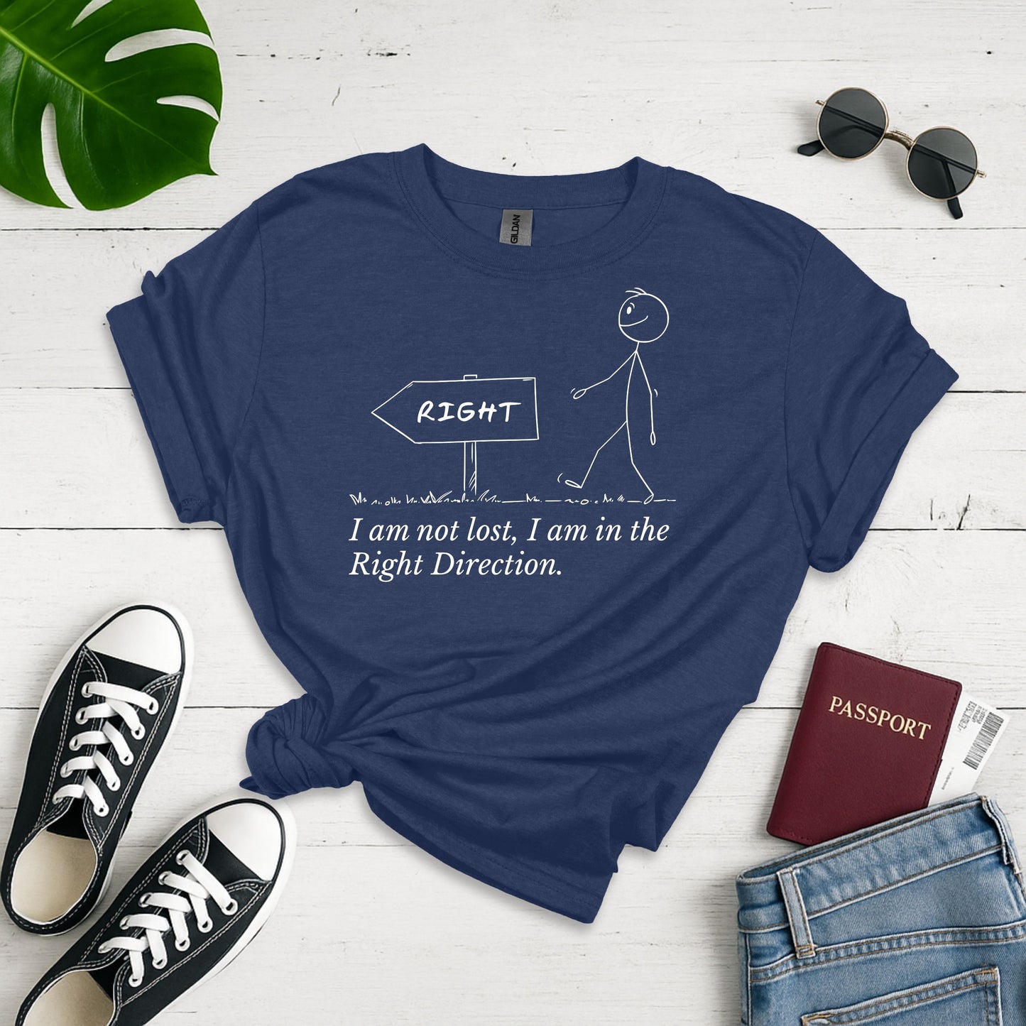 I Am Not Right I Am In the Right Direction Softstyle T-shirt