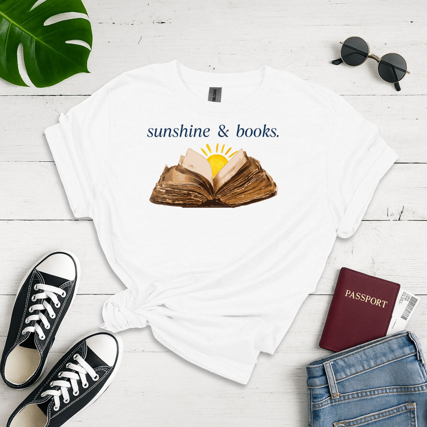 Sunshine And Books Softstyle T-shirt