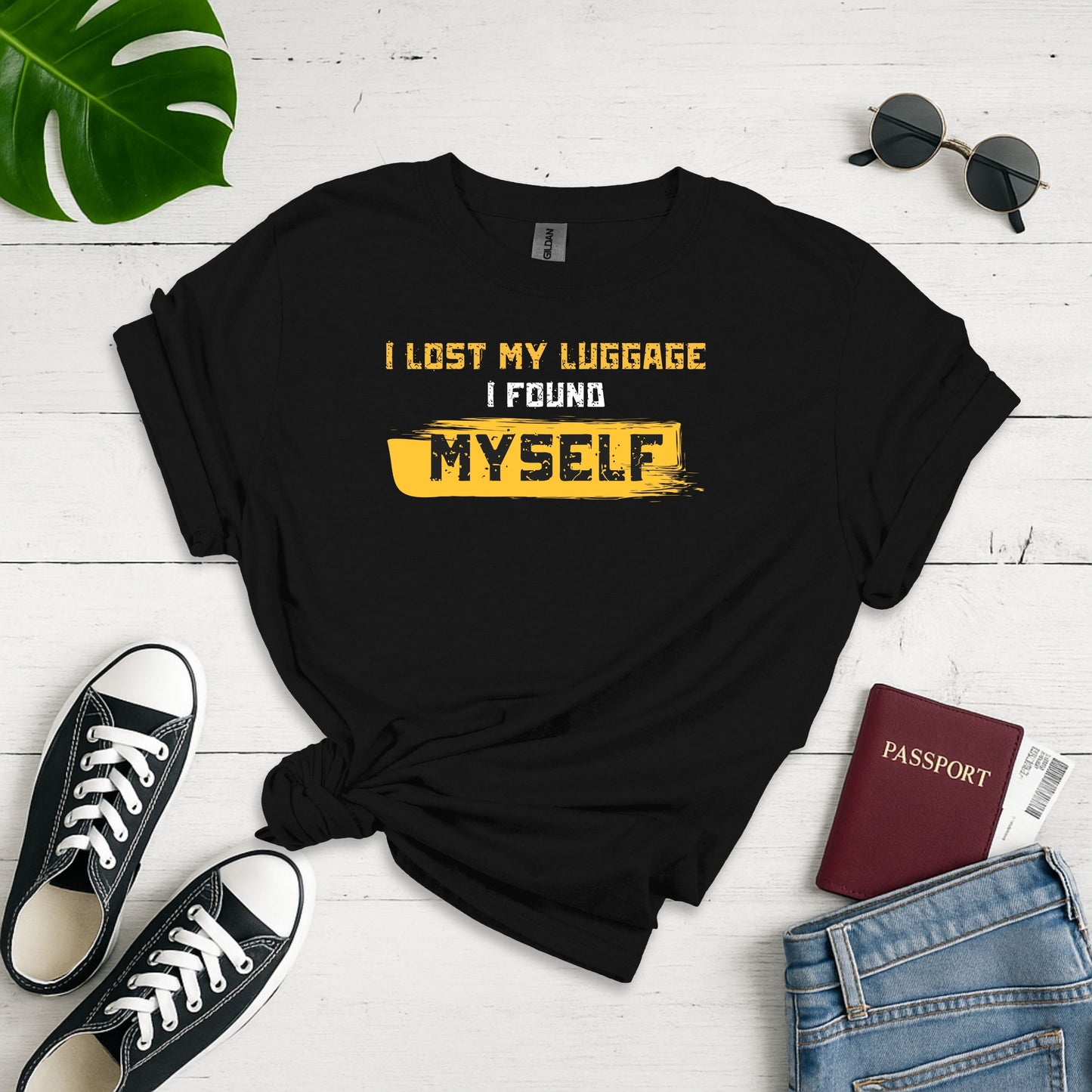 I Lost My Luggage I Found Myself Unisex Softstyle T-shirt