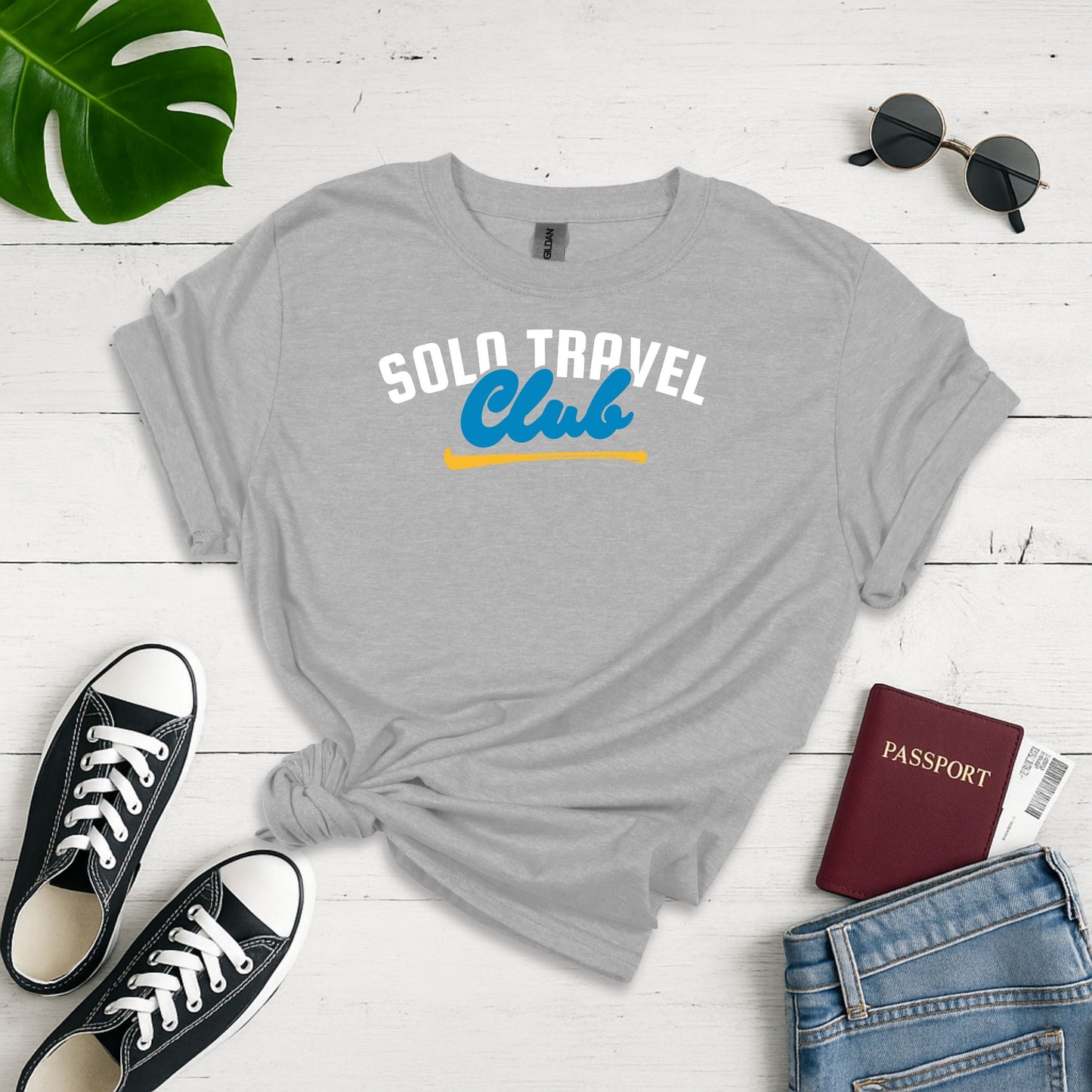 Solo Travel Club Unisex Softstyle T-shirt