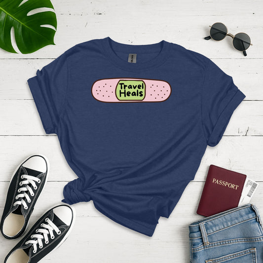 Travel Heals Unisex Softstyle T-shirt
