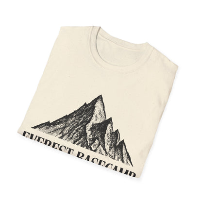 Everest Ascent: Dotwork Mountain Graphic, Basecamp Adventure Rating - Unisex Graphic Tee