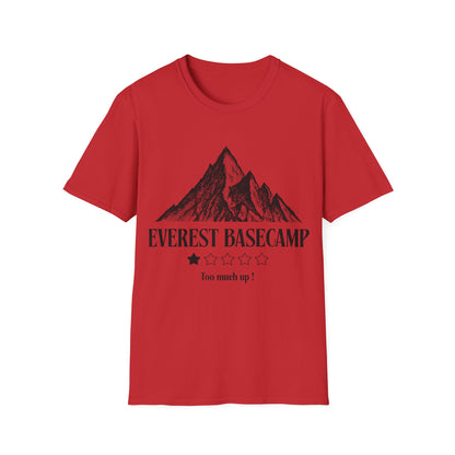 Everest Ascent: Dotwork Mountain Graphic, Basecamp Adventure Rating - Unisex Graphic Tee