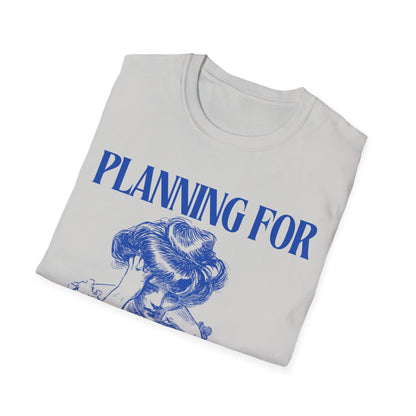 Wanderlust Contemplation: Mental Journey Visualization, Vintage Graphic Design Etching - Unisex Graphic Tee