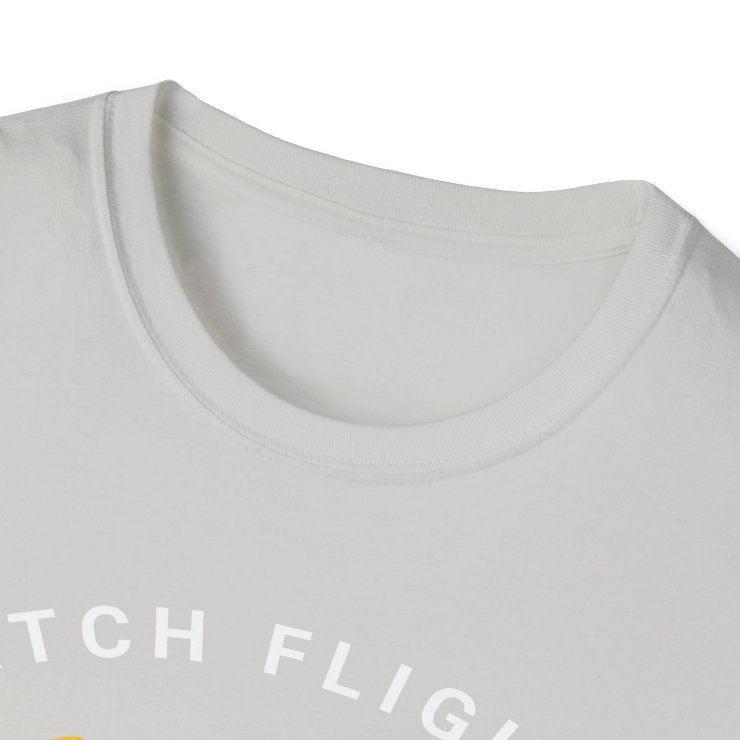 Catch Flights, Not Feelings: Cannabis Travel Art, Pop Culture Aviation Design - Unisex Graphic Tee