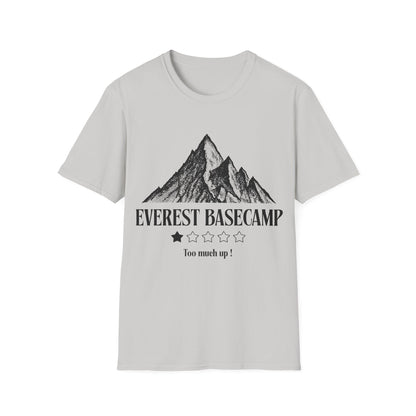 Everest Ascent: Dotwork Mountain Graphic, Basecamp Adventure Rating - Unisex Graphic Tee