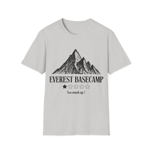 Everest Ascent: Dotwork Mountain Graphic, Basecamp Adventure Rating - Unisex Graphic Tee