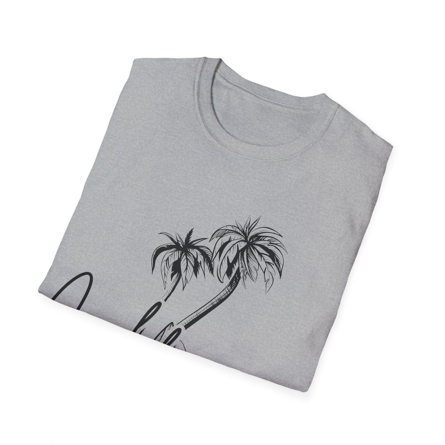 California Dreams: Coastal Silhouettes, West Coast Minimalist Sketch - Unisex Graphic Tee