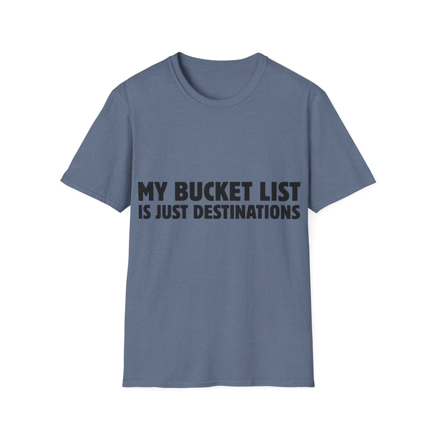 Wanderlust Manifesto: Bold Typography Artwork, Travel Motivation Poster - Unisex Graphic Tee