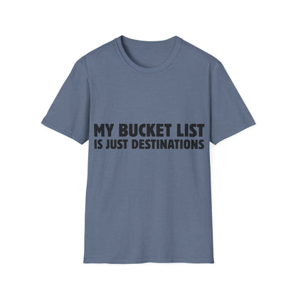 Wanderlust Manifesto: Bold Typography Artwork, Travel Motivation Poster - Unisex Graphic Tee