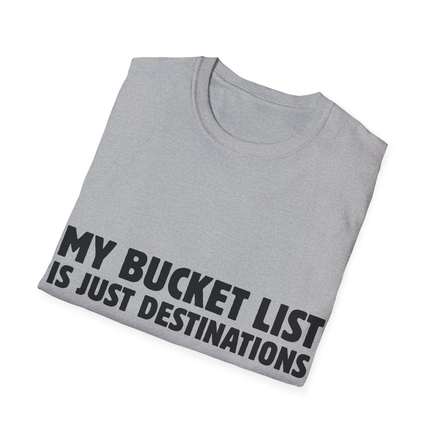 Wanderlust Manifesto: Bold Typography Artwork, Travel Motivation Poster - Unisex Graphic Tee