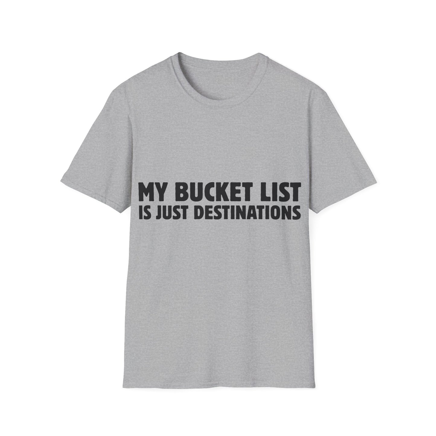 Wanderlust Manifesto: Bold Typography Artwork, Travel Motivation Poster - Unisex Graphic Tee