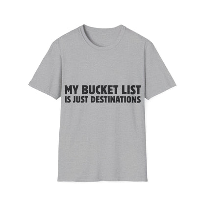 Wanderlust Manifesto: Bold Typography Artwork, Travel Motivation Poster - Unisex Graphic Tee