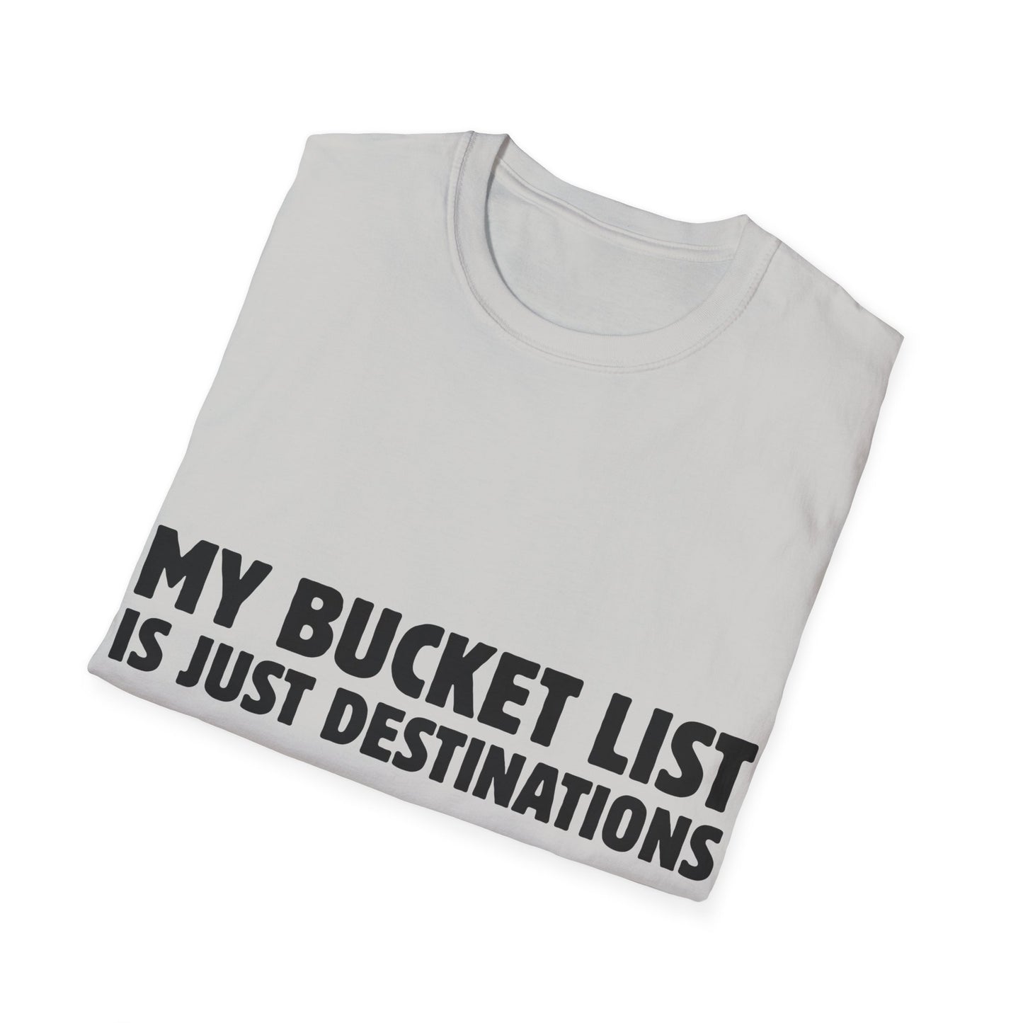 Wanderlust Manifesto: Bold Typography Artwork, Travel Motivation Poster - Unisex Graphic Tee