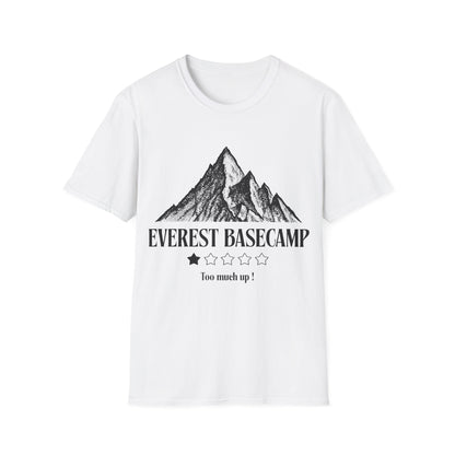 Everest Ascent: Dotwork Mountain Graphic, Basecamp Adventure Rating - Unisex Graphic Tee