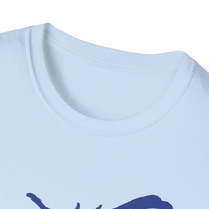 Beach Club Emblem: Coastal Minimalist Design, Dynamic Palm Tree Logo - Unisex Graphic Tee