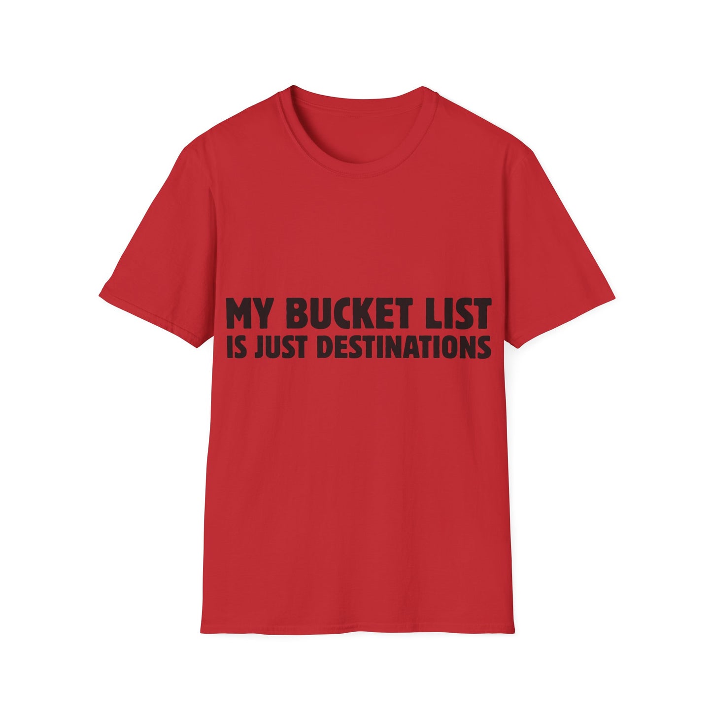 Wanderlust Manifesto: Bold Typography Artwork, Travel Motivation Poster - Unisex Graphic Tee