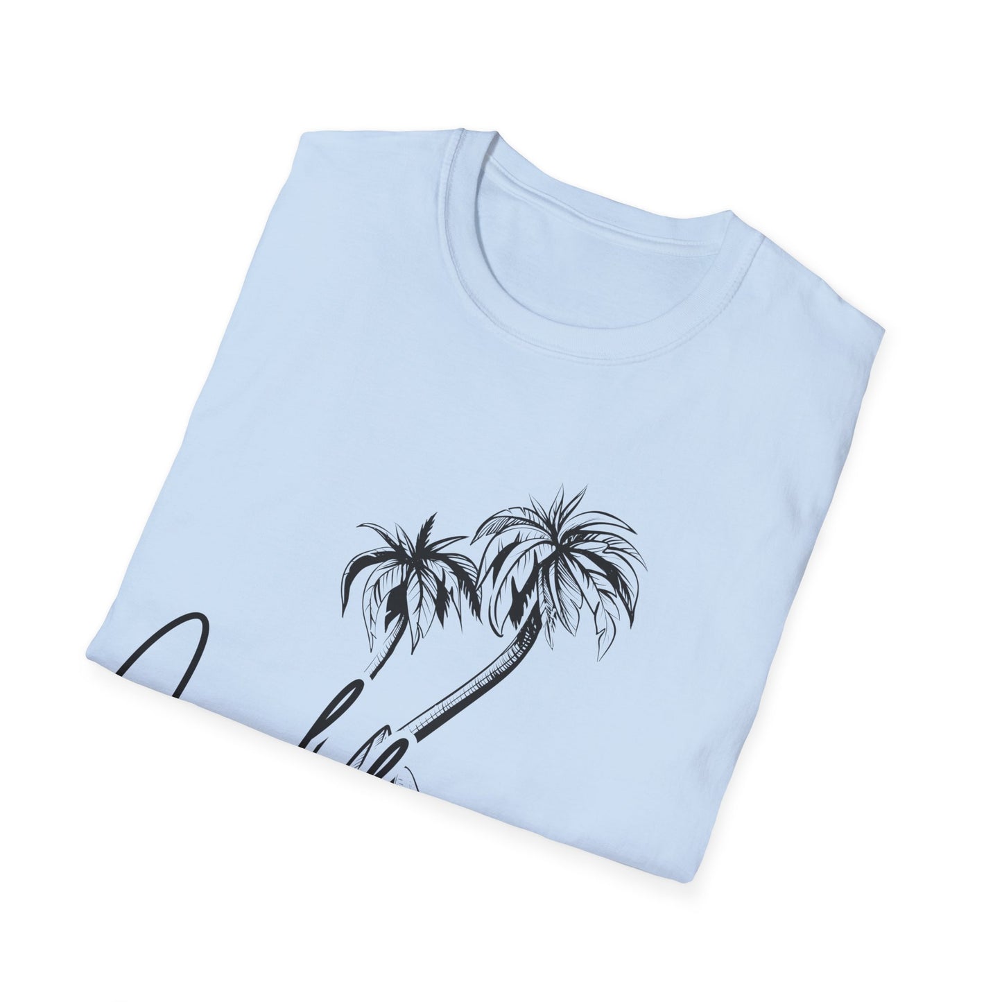 California Dreams: Coastal Silhouettes, West Coast Minimalist Sketch - Unisex Graphic Tee