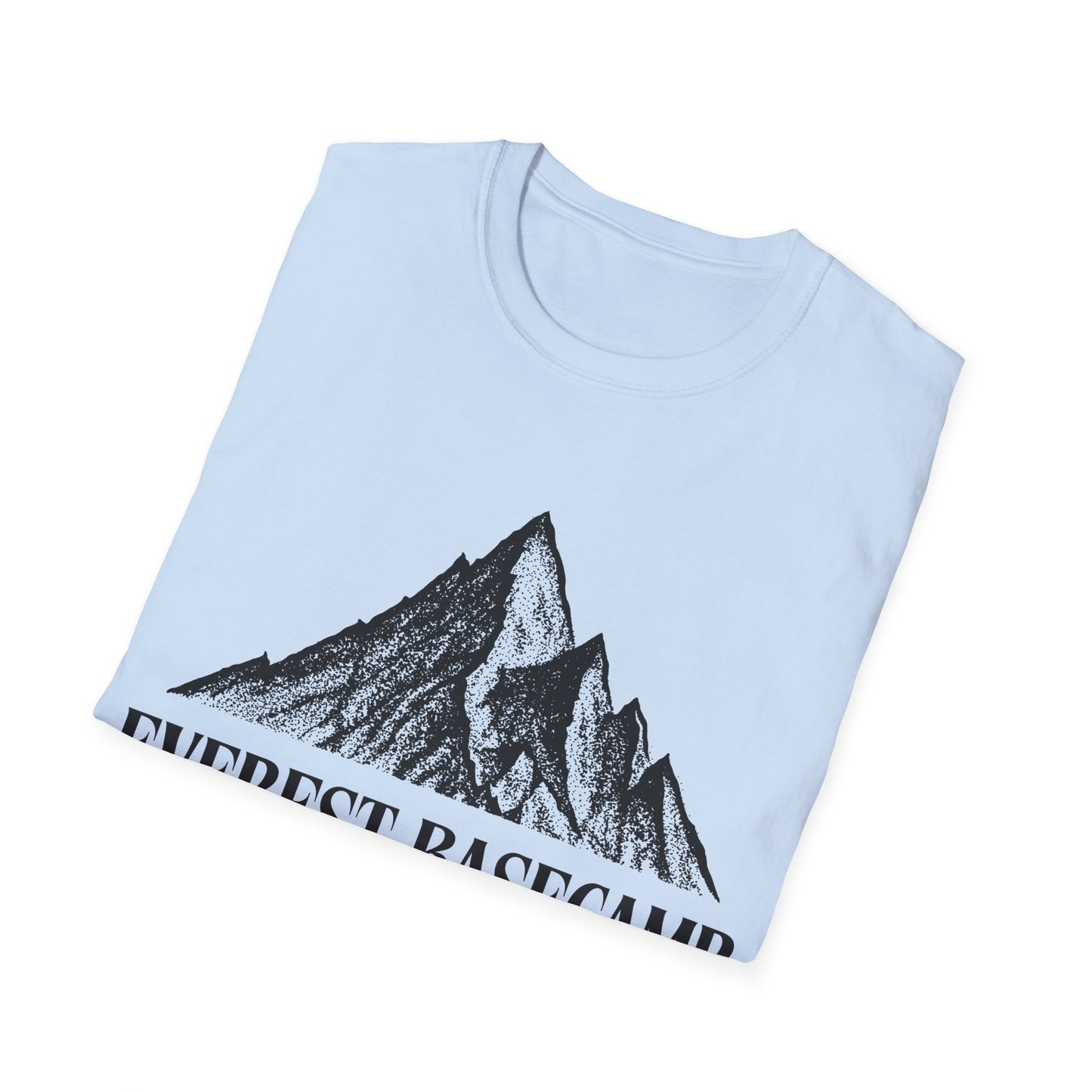 Everest Ascent: Dotwork Mountain Graphic, Basecamp Adventure Rating - Unisex Graphic Tee