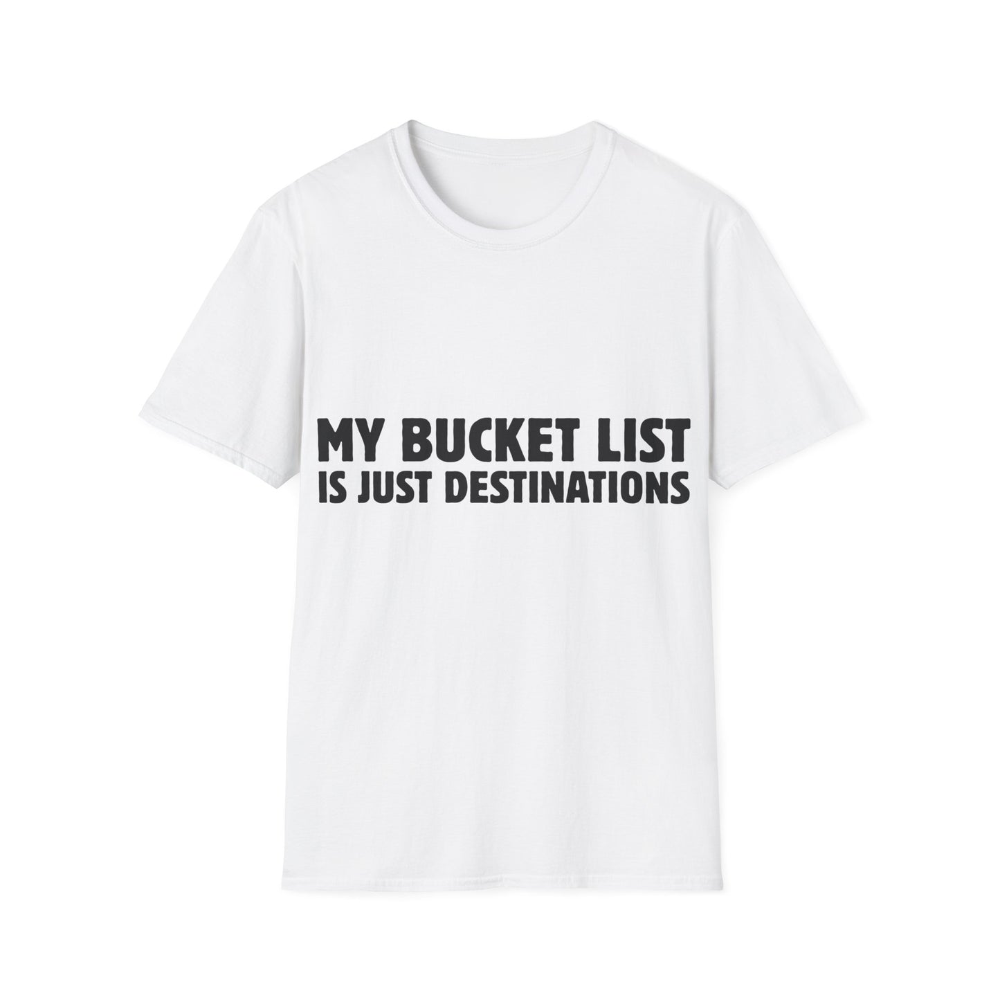 Wanderlust Manifesto: Bold Typography Artwork, Travel Motivation Poster - Unisex Graphic Tee