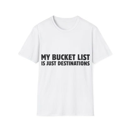Wanderlust Manifesto: Bold Typography Artwork, Travel Motivation Poster - Unisex Graphic Tee