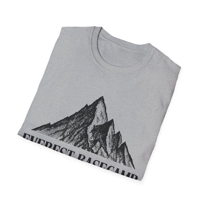 Everest Ascent: Dotwork Mountain Graphic, Basecamp Adventure Rating - Unisex Graphic Tee
