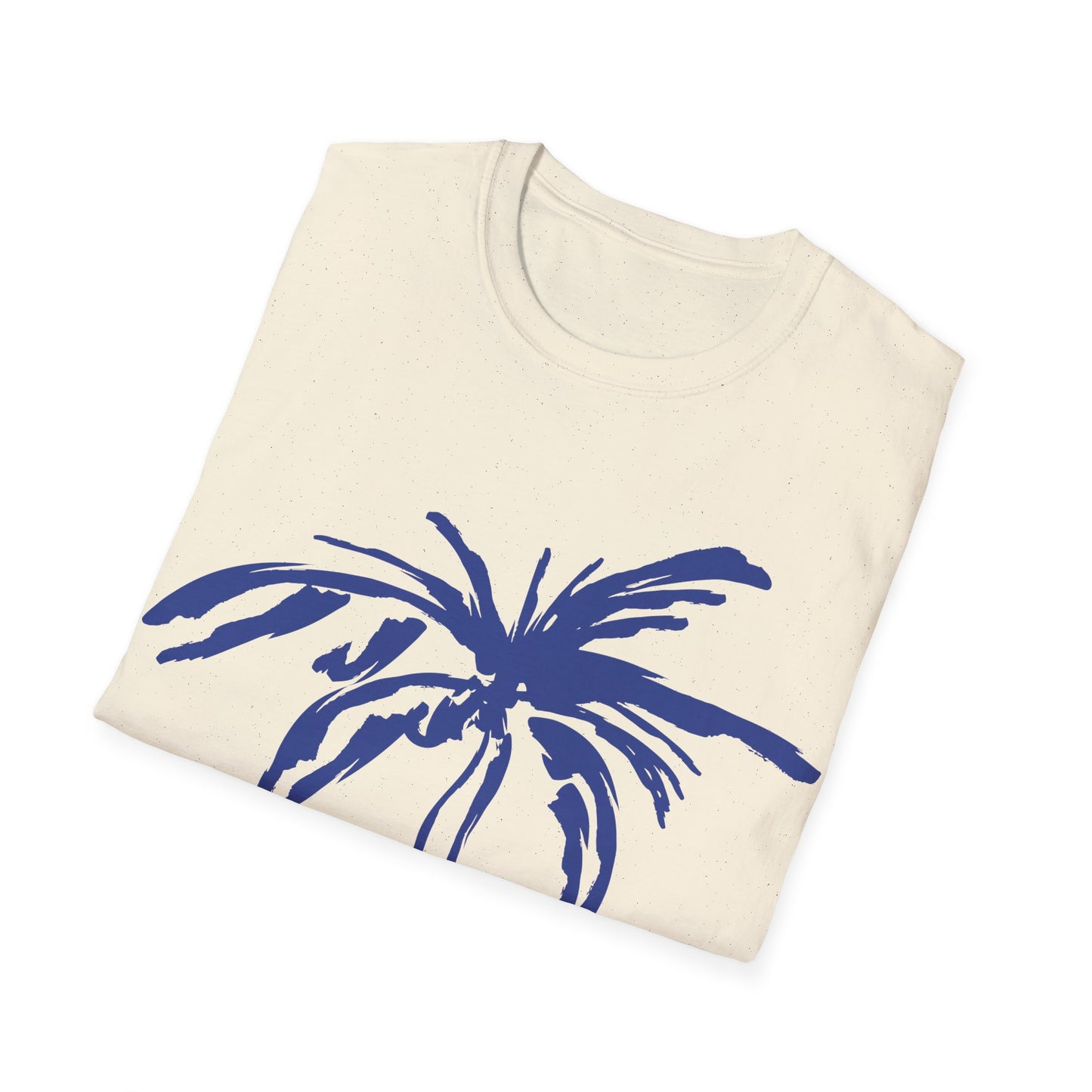 Beach Club Emblem: Coastal Minimalist Design, Dynamic Palm Tree Logo - Unisex Graphic Tee