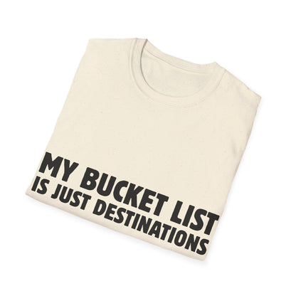 Wanderlust Manifesto: Bold Typography Artwork, Travel Motivation Poster - Unisex Graphic Tee