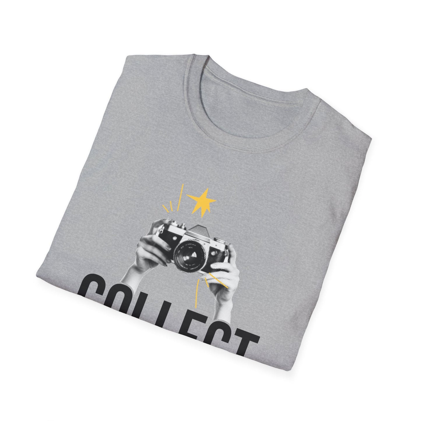 Collect Memories T-Shirt, Unisex Casual Tee, Photography Lover Gift, Travel Shirt, Vintage Camera Style