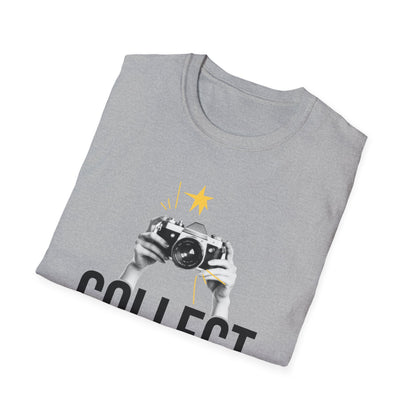 Collect Memories T-Shirt, Unisex Casual Tee, Photography Lover Gift, Travel Shirt, Vintage Camera Style