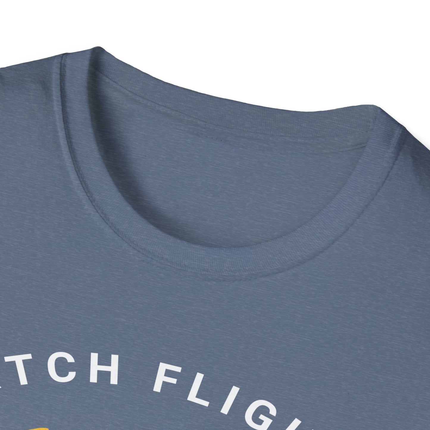 Catch Flights, Not Feelings: Cannabis Travel Art, Pop Culture Aviation Design - Unisex Graphic Tee