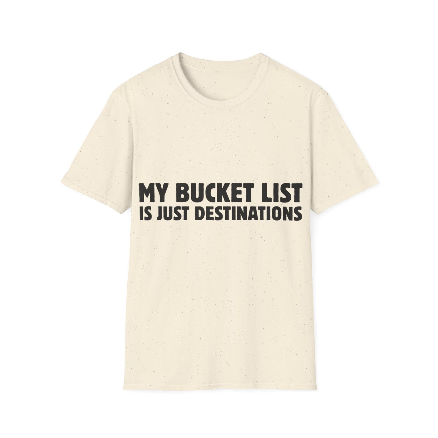 Wanderlust Manifesto: Bold Typography Artwork, Travel Motivation Poster - Unisex Graphic Tee