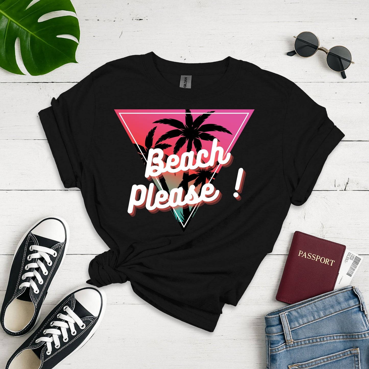 Beach Please ! Softstyle T-shirt
