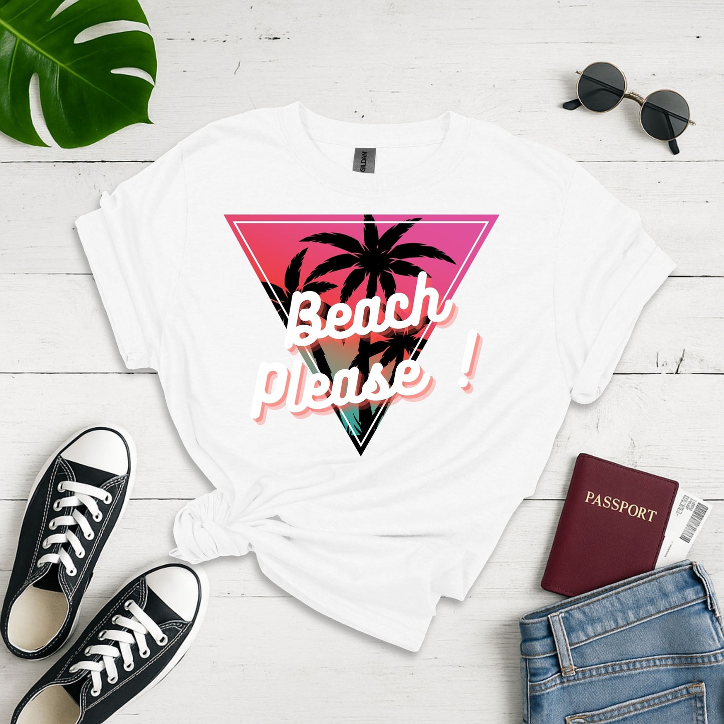 Beach Please ! Softstyle T-shirt