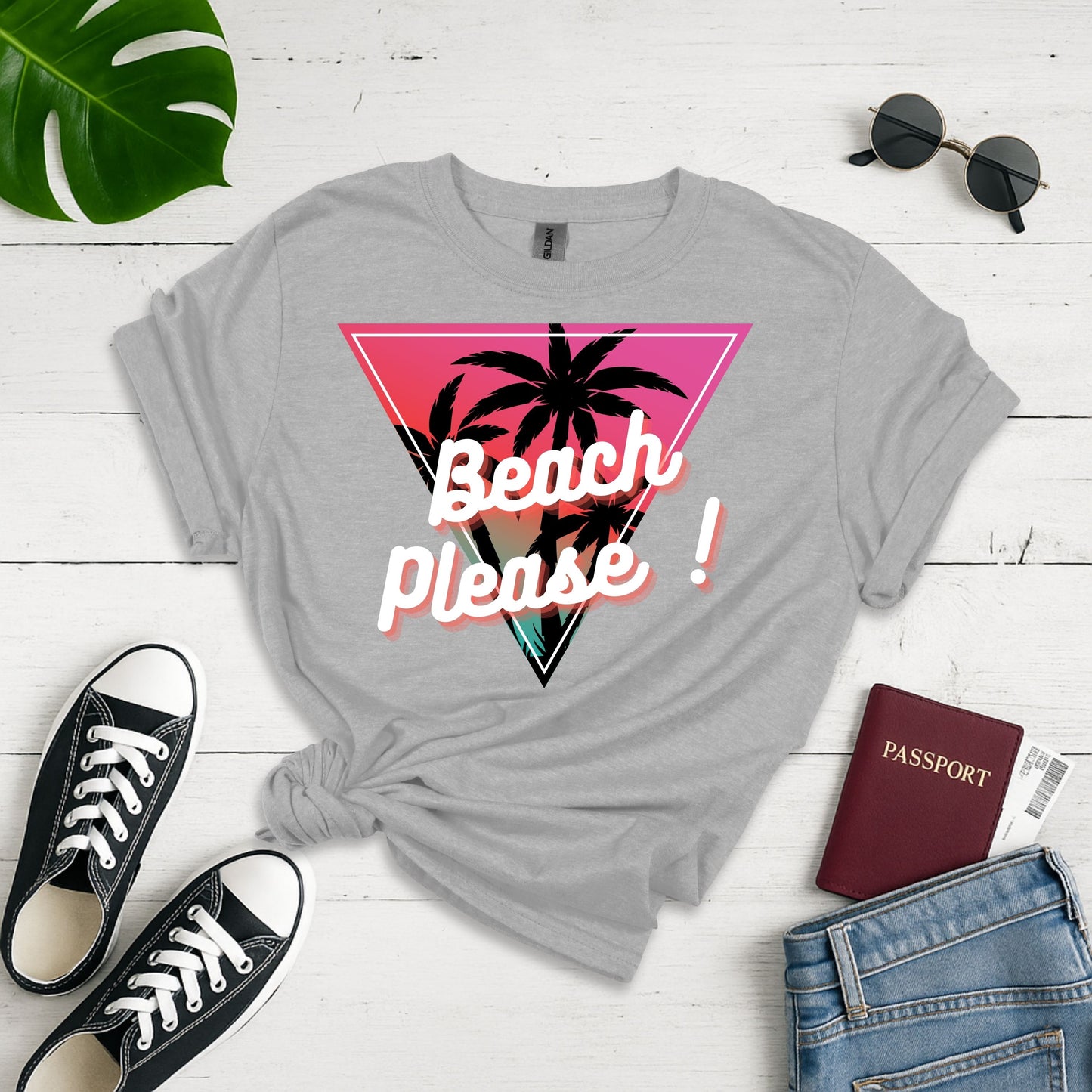 Beach Please ! Softstyle T-shirt