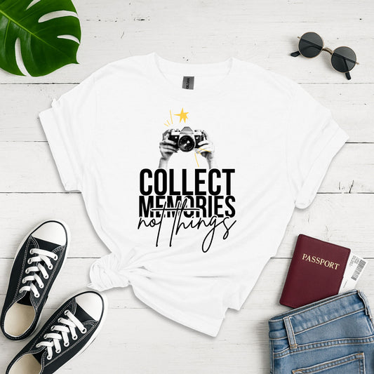 Memory Mosaic: Pixelated Inspiration, Minimalist Experience Design - Unisex Graphic Tee