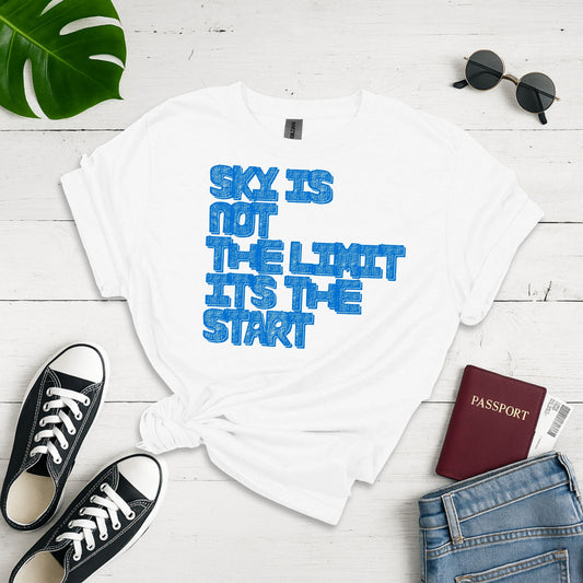 Textural Horizons: Typographic Layers, Vintage Graphic Design - Unisex Graphic Tee