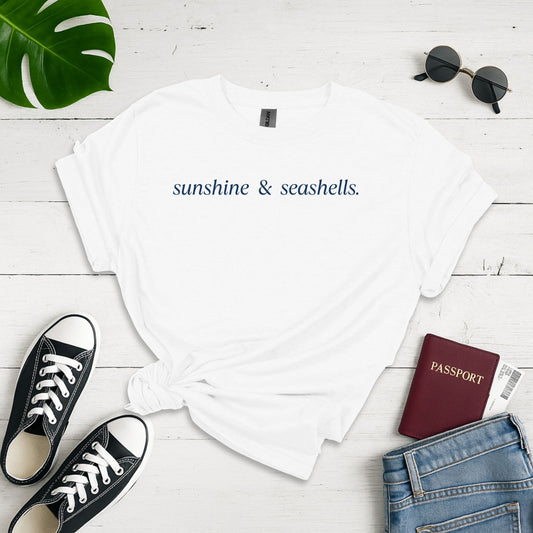 Seashells and Sunshine  Unisex Softstyle T-shirt