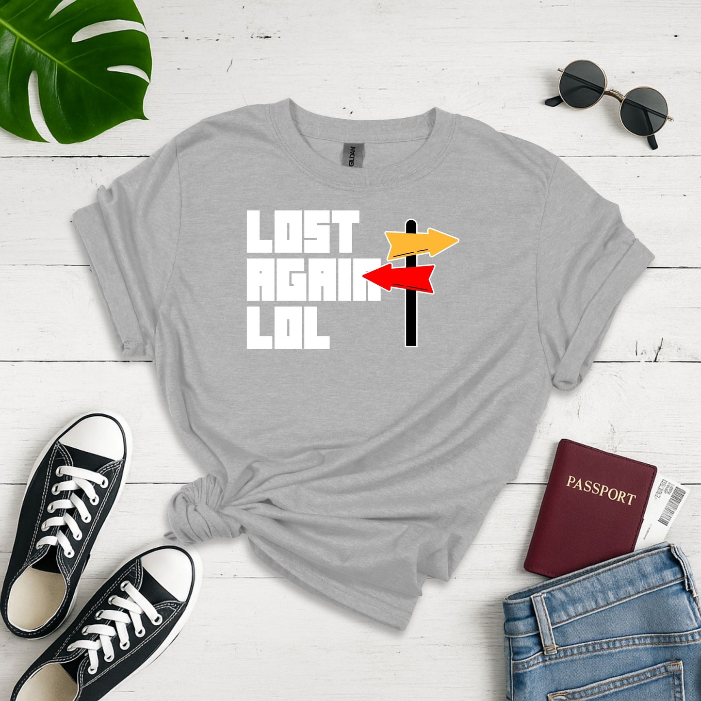 Lost Again LOL Unisex Softstyle T-shirt