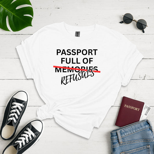 Passport Full Of Refusals Unisex Softstyle T-shirt