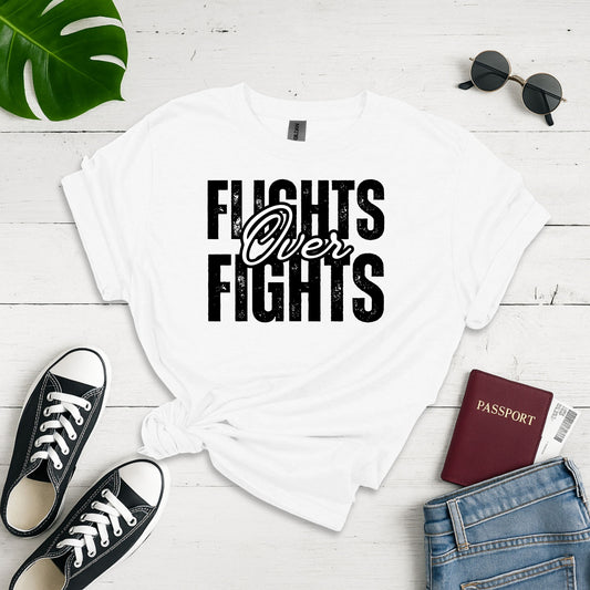 Flights Over Fights Softstyle T-shirt