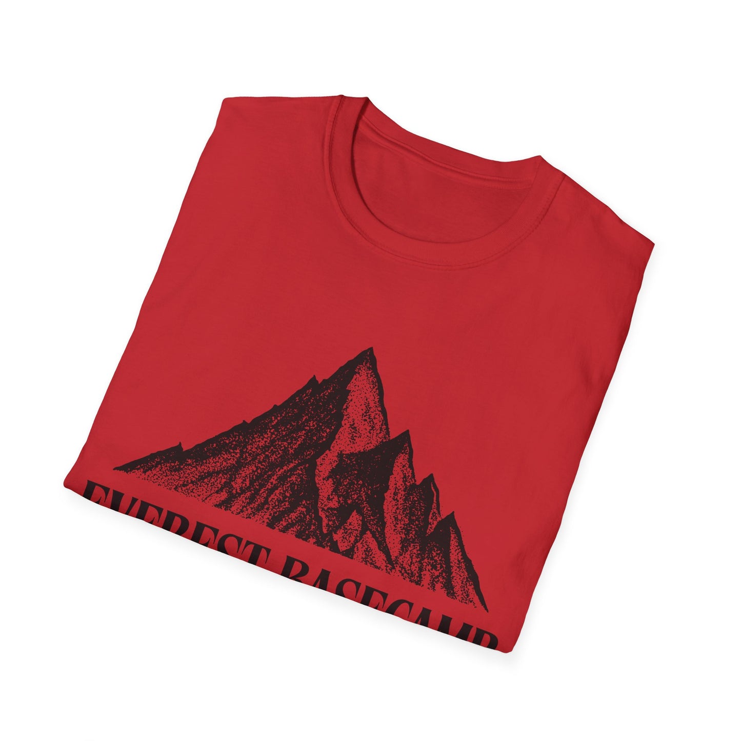 Everest Ascent: Dotwork Mountain Graphic, Basecamp Adventure Rating - Unisex Graphic Tee