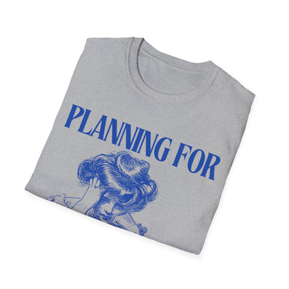 Wanderlust Contemplation: Mental Journey Visualization, Vintage Graphic Design Etching - Unisex Graphic Tee