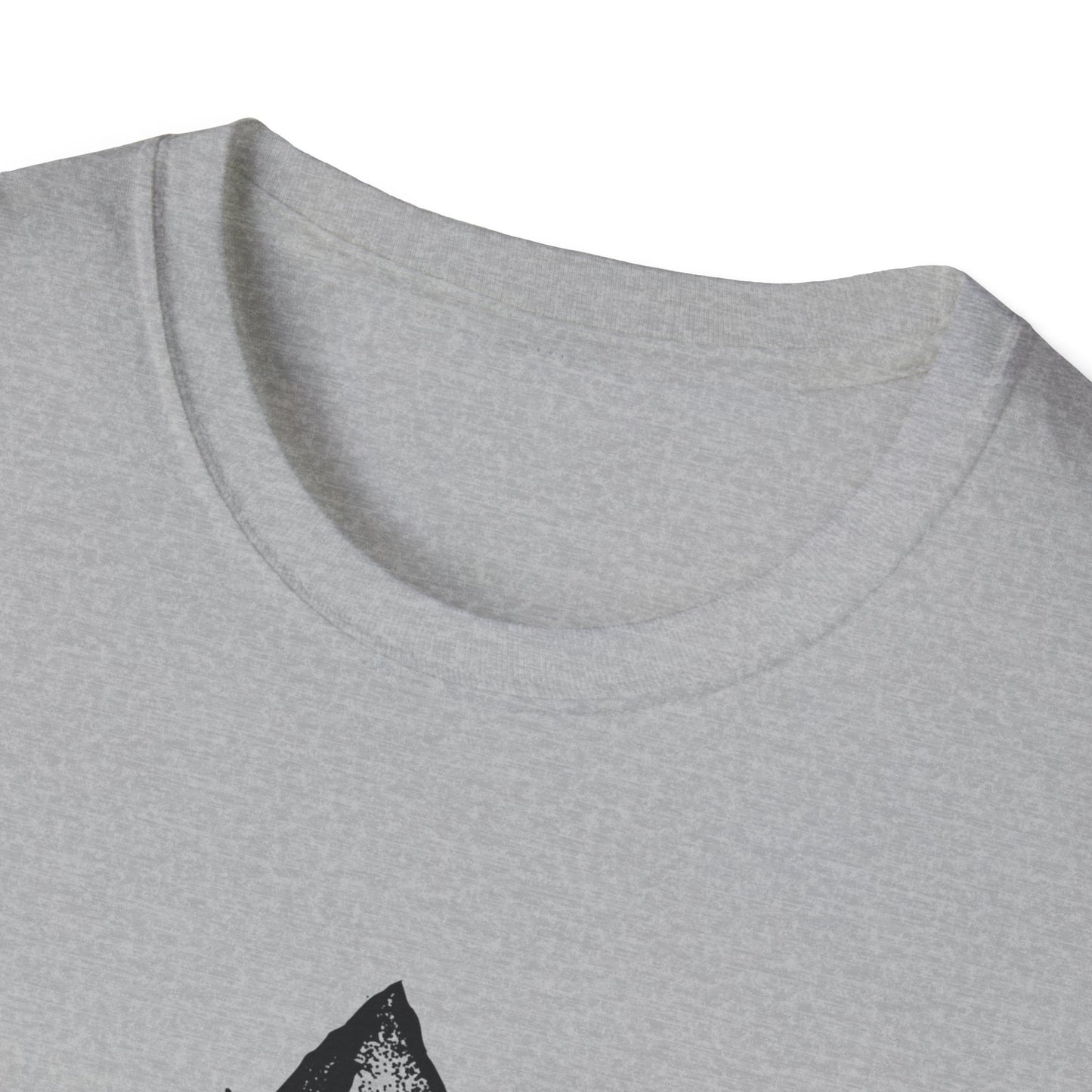 Everest Ascent: Dotwork Mountain Graphic, Basecamp Adventure Rating - Unisex Graphic Tee