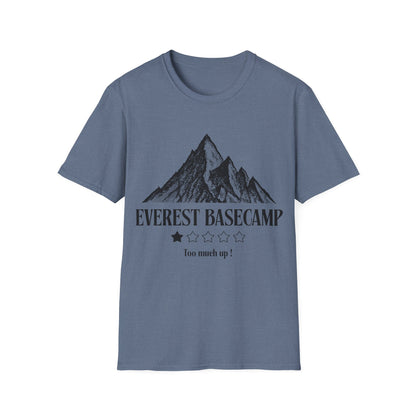 Everest Ascent: Dotwork Mountain Graphic, Basecamp Adventure Rating - Unisex Graphic Tee