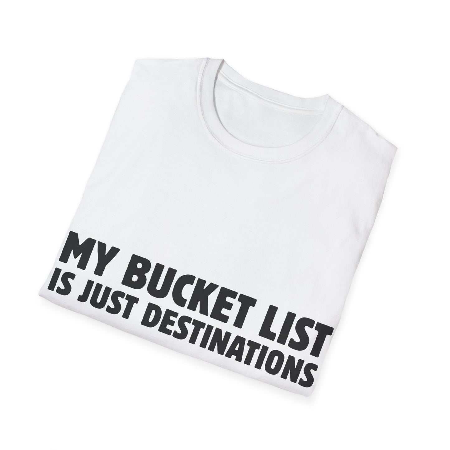 Wanderlust Manifesto: Bold Typography Artwork, Travel Motivation Poster - Unisex Graphic Tee