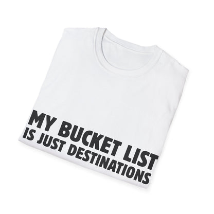 Wanderlust Manifesto: Bold Typography Artwork, Travel Motivation Poster - Unisex Graphic Tee